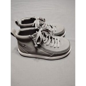 NWOT BILLY Classic DIR High Zip Top Gray 4XW Boys‎ Sneakers Athletic Running Gym